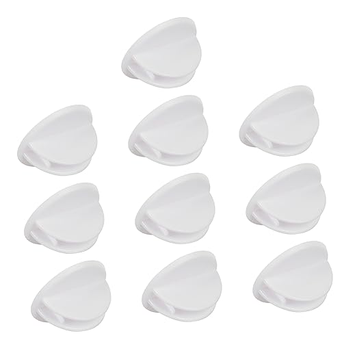 Uonlytech 1 Satz Notizen Und Preisschilder Etikett Clips Schildhalterclip Aus Kunststoff Warenschildclip Aus Kunststoff Notizklammern Aus Kunststoff Plastik Weiß 100 Stück von Uonlytech