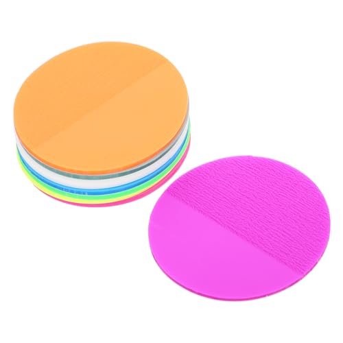 Uonlytech 1 Satz Pads Klebrig Runden Klebeband Selbstklebend Notizblöcke Masse Notizpolster Selbstklebende Notizen Büro Memo Notizbilder Kreis Farbe Runde Notizblöcke Papier Bunt 400 Blatt von Uonlytech