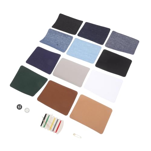 Uonlytech 1 Satz Patch-Patch reparatur stoff Flicken aufbügeln gestickter Kleidungsfleck Flicken aufnähen Hosenaufnäher Hemd mit Ellbogenflicken Stickaufnäher für Jacken Hosenflicken von Uonlytech