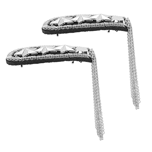 Uonlytech 1 Satz Quasten Eskapula Schmuck Punk-epaulette Felsen Schulterklappen Epauletten Punk -patches Schulterklappen Mit Quasten Schulterketten Legierung 2 Stück Uonlytech 1 Satz Quasten Eskapula Schmuck Punk-epaulette Felsen Schulterklappen Epauletten Punk -patches Schulterklappen Mit Quasten Schulterketten Legierung 2 Stück von Uonlytech