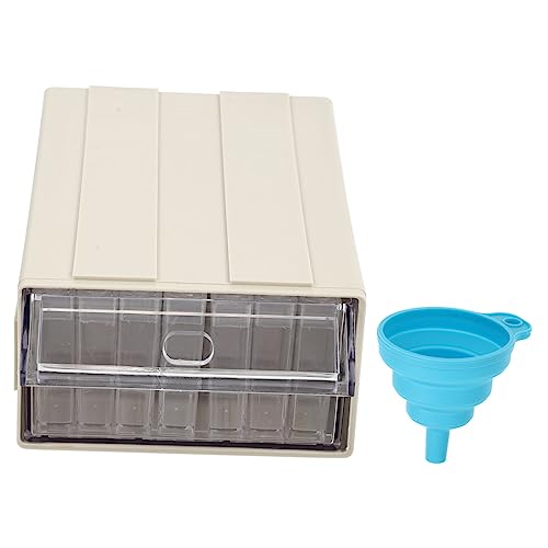 Uonlytech 1 Satz Reisperlenbox Mit Schublade Werkzeugkoffer Zubehör Ablage Diamant Zeichenzubehör Trichter Diamant Zeichenwerkzeugkästen Beige Kieselgel Uonlytech 1 Satz Reisperlenbox Mit Schublade Werkzeugkoffer Zubehör Ablage Diamant Zeichenzubehör Trichter Diamant Zeichenwerkzeugkästen Beige Kieselgel von Uonlytech