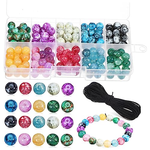 Uonlytech 1 Satz Runde Perlen Für Diy Schmuck Kristallperlen Mit Elastischem Band Für Armbänder Und Haargummis Bastelzubehör Für Projekte 200 Stück Uonlytech 1 Satz Runde Perlen Für Diy Schmuck Kristallperlen Mit Elastischem Band Für Armbänder Und Haargummis Bastelzubehör Für Projekte 200 Stück von Uonlytech