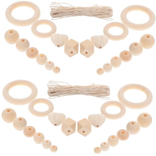 Uonlytech 1 Satz Runde Perlenkombination Perlen für Armbänder Herstellung holzperlen schmuck Kreis Lose Abstandshalterperlen Masse Bastelperlen aus Holz Perlenabstandshalter hölzern Uonlytech 1 Satz Runde Perlenkombination Perlen für Armbänder Herstellung holzperlen schmuck Kreis Lose Abstandshalterperlen Masse Bastelperlen aus Holz Perlenabstandshalter hölzern von Uonlytech