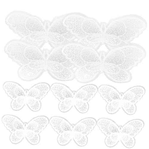 Uonlytech 1 Satz Schmetterling Stickerei Patches Für Diy Kleidung Dekorative Aufnäher Für Taschen Kleidung Und Accessoires Langlebige Und Bequeme Stoffe Für Handarbeiten 10 Stück von Uonlytech