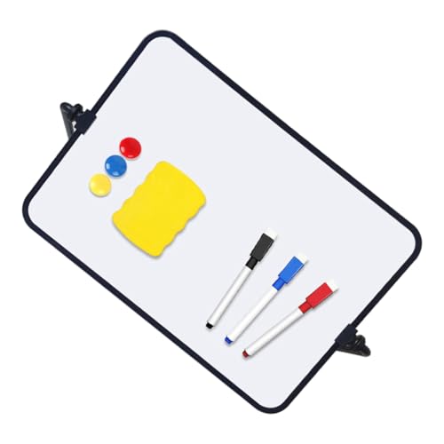 Uonlytech 1 Satz Schreib- und Zeichenbrett White Board trockener Lösche Kleines, trocken abwischbares Schreibtischbrett trocken abwischbare Tafeln Tragbares Whiteboard Schultafeln Plastik von Uonlytech