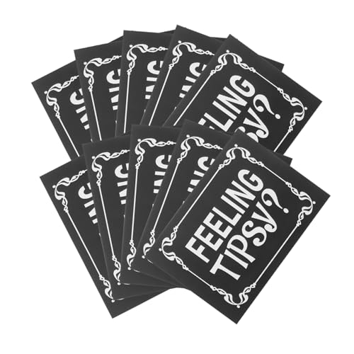 Uonlytech 1 Satz Selbstklebende Aufkleber Aufkleber, Die Sich Beschwipst Fühlen Aufkleber, Der Sich Beschwipst Fühlt Etikettenaufkleber Für Restaurants Klebetiketten Schwarz Papier 10 Stück Uonlytech 1 Satz Selbstklebende Aufkleber Aufkleber, Die Sich Beschwipst Fühlen Aufkleber, Der Sich Beschwipst Fühlt Etikettenaufkleber Für Restaurants Klebetiketten Schwarz Papier 10 Stück von Uonlytech