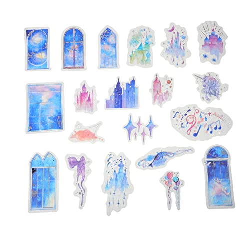 Uonlytech 1 Satz Selbstklebende Scrapbook Sticker Nostalgische Aufkleber Papier Für Diy Handarbeiten Edlem Design Für Alben Journaling Und Kreative Dekoration 2er-pack von Uonlytech