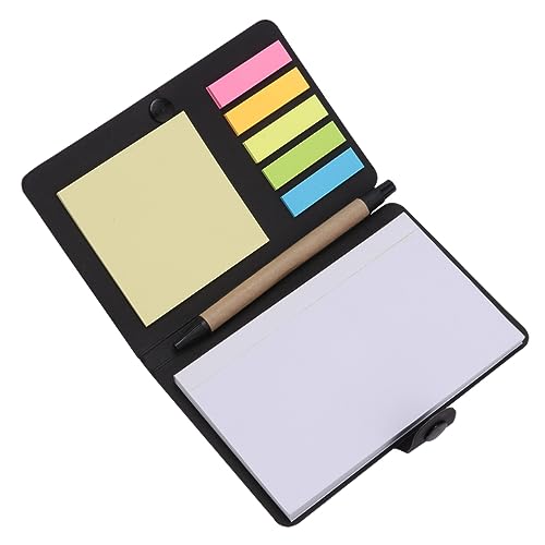 Uonlytech 1 Satz Selbstklebendes Notizbuch mit Haftnotizen und Memo Pads Schreibset mit Kraftpapierumschlag für Einfache Organisation und Notizen von Uonlytech