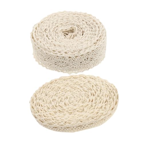 Uonlytech 1 Satz Spitzenbänder Baumwolle Diy Handarbeitsmaterial Für Kreative Nähprojekte Und Bastelarbeiten 2rollen Uonlytech 1 Satz Spitzenbänder Baumwolle Diy Handarbeitsmaterial Für Kreative Nähprojekte Und Bastelarbeiten 2rollen von Uonlytech