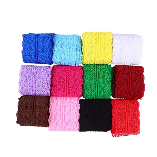 Uonlytech 1 Satz Spitzenband Für Bastelprojekte Bunte Stoffbänder Für Dekoration Und Schmuckherstellung Für Feiertagskunst Und Kreative Diy Ideen 12 Stück Uonlytech 1 Satz Spitzenband Für Bastelprojekte Bunte Stoffbänder Für Dekoration Und Schmuckherstellung Für Feiertagskunst Und Kreative Diy Ideen 12 Stück von Uonlytech