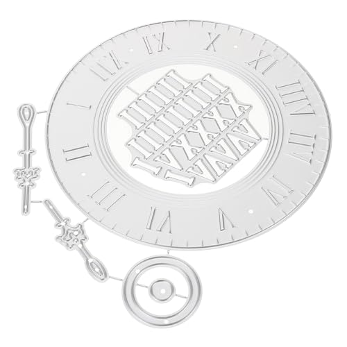 Uonlytech 1 Satz Stanzform Uhrenstanzungen handwerk schneiden sterben Sammelalbum stirbt für die Kartenherstellung Stempel und Matrizen für die Kartenherstellung Kohlenstoffstahl Silber von Uonlytech