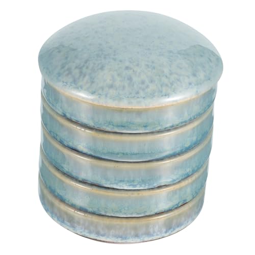 Uonlytech 1 Satz Stapelbare Keramische Malpalette für Aquarellfarben Multifunktionale Künstler und DIY Projekte Glatte Oberfläche Langlebig und Sicher der Anwendung von Uonlytech