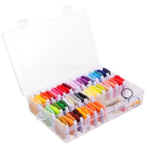 Uonlytech 1 Satz Stickgarn für Armbänder Farben Aufbewahrungsbox Zubehör Strapazierfähige Fäden für Diy Stickerei und Bastelarbeiten für Kreative Projekte und Uonlytech 1 Satz Stickgarn für Armbänder Farben Aufbewahrungsbox Zubehör Strapazierfähige Fäden für Diy Stickerei und Bastelarbeiten für Kreative Projekte und von Uonlytech
