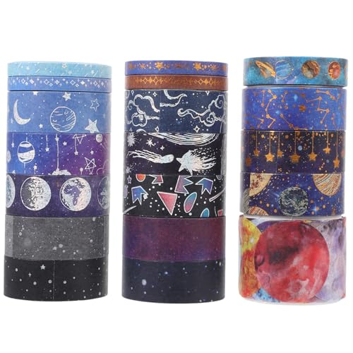 Uonlytech 1 Satz Tape Set Handwerk Scrapbook-klebebänder Selber Machen Scrapbooking-klebeband Klebeband Für Scrapbooking Bastelband Hochwertiges Japanisches Papier 19rollen von Uonlytech