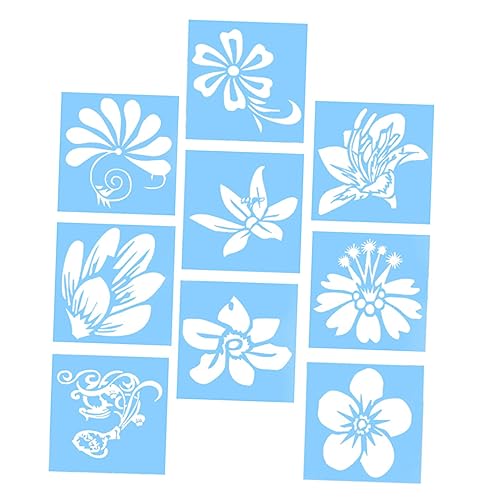 Uonlytech 1 Satz Teiliges Cake Drawing Stencils Aus Robustem Wiederverwendbarem Material Für Diy Kuchen Und Bastelvorlagen Für Kreative Und Vielfältige Dekorationsprojekte 9 Stück von Uonlytech