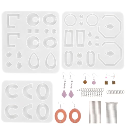 Uonlytech 1 Satz Teiliges Diy Crystal Glue Set mit Silikonformen für Ohrringe Ohrhaken Werkzeuge und Kreative Schmuckherstellung für Handarbeiten und Uonlytech 1 Satz Teiliges Diy Crystal Glue Set mit Silikonformen für Ohrringe Ohrhaken Werkzeuge und Kreative Schmuckherstellung für Handarbeiten und von Uonlytech