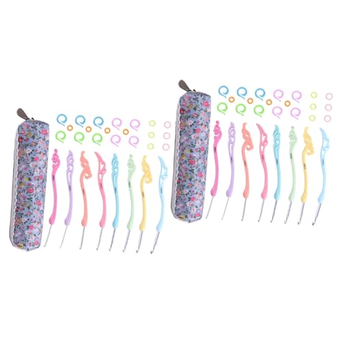 Uonlytech 1 Satz Teiliges Häkelnadeln Mit Weichem Griff Aluminium Strickwerkzeuge Mit Markierung Und Tasche Für Frauen Anfänger Und Erfahrene Stricker 19 Stück Uonlytech 1 Satz Teiliges Häkelnadeln Mit Weichem Griff Aluminium Strickwerkzeuge Mit Markierung Und Tasche Für Frauen Anfänger Und Erfahrene Stricker 19 Stück von Uonlytech