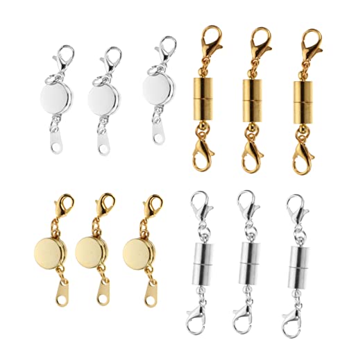 Uonlytech 1 Satz Teiliges Schmuckverschluss Magnetverschluss Für Armbänder Und Handgefertigten Schmuck Sicher Langlebig Und Einfach Zu Verwenden 12 Stück von Uonlytech