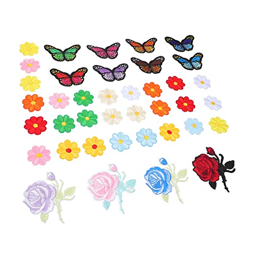 Uonlytech 1 Satz Teiliges Set Bunter Blumen Und Schmetterlings Patches Dekorative Stickerei Applikationen Zum Aufbügeln Oder Nähen Für Kleidung Taschen Und Diy Projekte 39 Stück Uonlytech 1 Satz Teiliges Set Bunter Blumen Und Schmetterlings Patches Dekorative Stickerei Applikationen Zum Aufbügeln Oder Nähen Für Kleidung Taschen Und Diy Projekte 39 Stück von Uonlytech