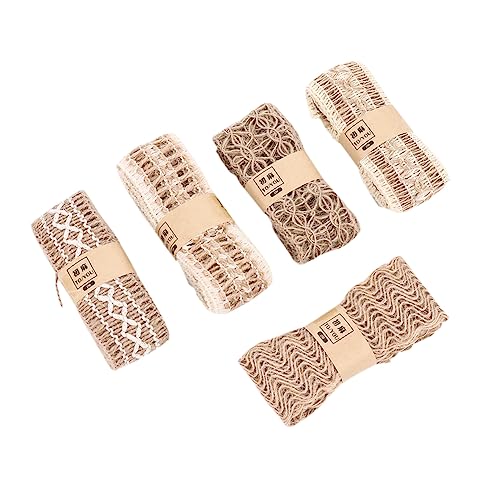 Uonlytech 1 Satz Teiliges Vintage Jute Lace Bastelband Für Diy Haus Und Hochzeitsdekoration Dekoratives Spitzenband Vielseitig Einsetzbar Für Handarbeiten Und 5 Stück Uonlytech 1 Satz Teiliges Vintage Jute Lace Bastelband Für Diy Haus Und Hochzeitsdekoration Dekoratives Spitzenband Vielseitig Einsetzbar Für Handarbeiten Und 5 Stück von Uonlytech