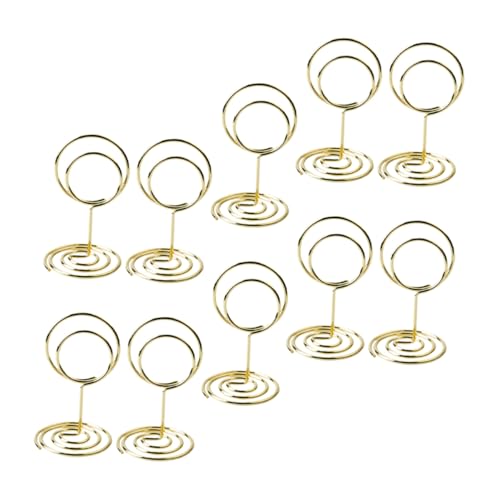 Uonlytech 1 Satz Tischkartenhalterständer Karteninhaber Mini-tischkartenhalter Kartenhalter Für Tischnummern Kartenhalter Für Den Tisch Karte Steht Draht Aus Kohlenstoffstahl Golden 10 Stück Uonlytech 1 Satz Tischkartenhalterständer Karteninhaber Mini-tischkartenhalter Kartenhalter Für Tischnummern Kartenhalter Für Den Tisch Karte Steht Draht Aus Kohlenstoffstahl Golden 10 Stück von Uonlytech