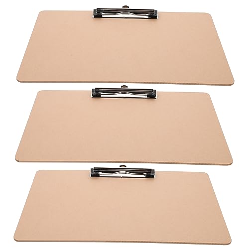 Uonlytech 1 Satz Tragbare Klemmbretter Hardboard Schreibunterlage Für Büro Flexibel Und Bruchsicher Für Unterwegs Dokumentenhalter Und Notizen 3 Stück von Uonlytech