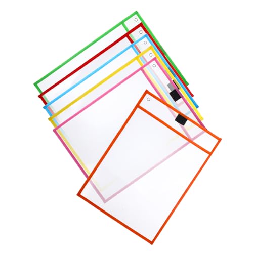 Uonlytech 1 Satz Trocken Abwischbare Tasche Fotoschutzhüllen Aktenschutztasche Dokumentenschutz Fotohüllenschutz Dokumententasche Posterhüllen Seitenschutz 6 Stück Zufällige Farbe Uonlytech 1 Satz Trocken Abwischbare Tasche Fotoschutzhüllen Aktenschutztasche Dokumentenschutz Fotohüllenschutz Dokumententasche Posterhüllen Seitenschutz 6 Stück Zufällige Farbe von Uonlytech