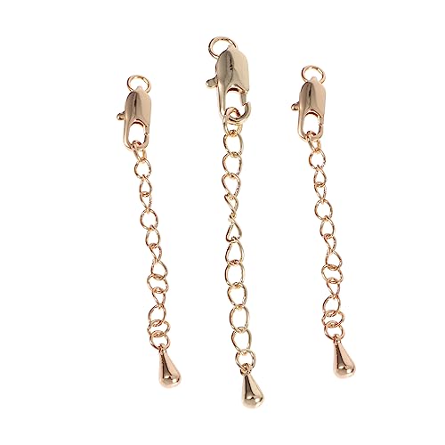 Uonlytech 1 Satz Verlängerungskette Gliederschnalle Krallenhalsketten Kettenverlängerung Herstellung Von Hummerverlängerungen Glieder Silberschmuck Kettenanhänger DIY 3 STÜCKE Uonlytech 1 Satz Verlängerungskette Gliederschnalle Krallenhalsketten Kettenverlängerung Herstellung Von Hummerverlängerungen Glieder Silberschmuck Kettenanhänger DIY 3 STÜCKE von Uonlytech