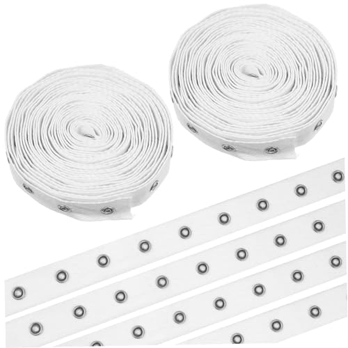 Uonlytech 1 Satz Vierteilige Schwiegermutterschnalle Schnappen Trimmen Kleidung Klebeband Für Stoff Klettband Zum Nähen Zucht Druckknöpfe Für Stoff Knopf Weiß Gürtel Komplett Aus Baumwolle von Uonlytech