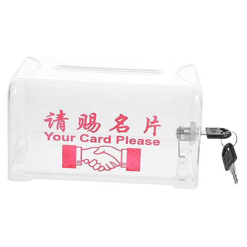 Uonlytech 1 Satz Visitenkartenbox mit Schloss Transparente Kartenaufbewahrung für Büro und Ausstellungen Praktischer Ballot Box Halter für Konferenzen Stabil und Langlebig Uonlytech 1 Satz Visitenkartenbox mit Schloss Transparente Kartenaufbewahrung für Büro und Ausstellungen Praktischer Ballot Box Halter für Konferenzen Stabil und Langlebig von Uonlytech
