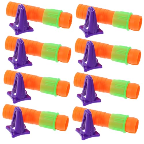 Uonlytech 1 Satz Wachsmalstift-verlängerer Buntstift-verlängerer Ölmalstift Extender Buntstifte Wachsmalstift-verlängerungshalter Verstellbare Kreideclips Plastik 10 Stück von Uonlytech