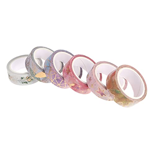 Uonlytech 1 Satz Washi Tape Aufkleber Papierband Dekorationsband Bastelband Dekoratives Kunstband Scrapbooking Weißes Klebeband Bastelbedarf Dekoration Doppelseitiges 6Rollen Uonlytech 1 Satz Washi Tape Aufkleber Papierband Dekorationsband Bastelband Dekoratives Kunstband Scrapbooking Weißes Klebeband Bastelbedarf Dekoration Doppelseitiges 6Rollen von Uonlytech
