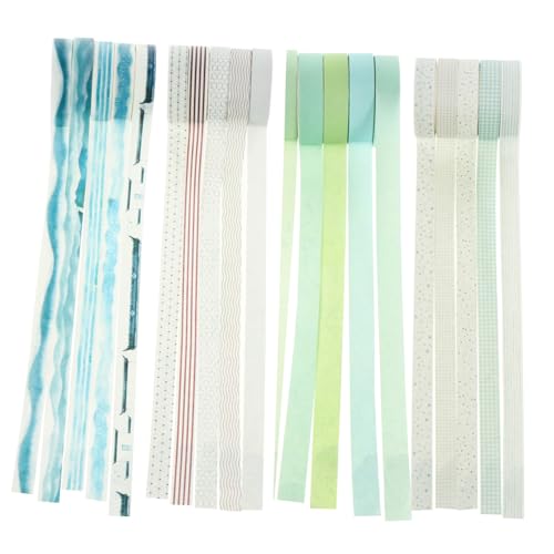 Uonlytech 1 Satz Washi Tape Diy Klebeband Für Scrapbooking Tagebuch Und Kunstprojekte Dekoratives Masking Tape Verschiedenen Designs Pro Rolle Für Kreative Bastelarbeiten 20 Rollen von Uonlytech