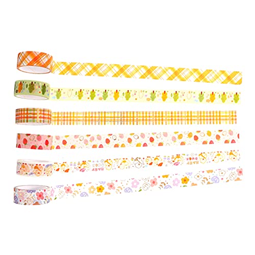 Uonlytech 1 Satz Washi Tape Klebeband Für Diy Scrapbooking Und Journaling Dekorative Maskingtapes Mit Attraktiven Mustern Zur Verschönerung Von Handarbeiten Und Notizbüchern 6rollen Uonlytech 1 Satz Washi Tape Klebeband Für Diy Scrapbooking Und Journaling Dekorative Maskingtapes Mit Attraktiven Mustern Zur Verschönerung Von Handarbeiten Und Notizbüchern 6rollen von Uonlytech