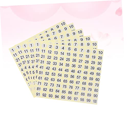 Uonlytech 1 Satz Zahlenaufkleber Selbstklebende Runde Etiketten Für Mathematik Bildungsbedarf Für Schule Büro Und Bastelprojekte 30 Blatt Uonlytech 1 Satz Zahlenaufkleber Selbstklebende Runde Etiketten Für Mathematik Bildungsbedarf Für Schule Büro Und Bastelprojekte 30 Blatt von Uonlytech