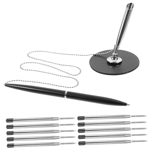 Uonlytech 1 Satz rotierender Stift Stift-Lanyard Farbe Kugelschreiber goldener Stift Schüttgutstifte Büro Dual Counter-Business-Stift Drehstift Tischfester Stift Kupfer Black Uonlytech 1 Satz rotierender Stift Stift-Lanyard Farbe Kugelschreiber goldener Stift Schüttgutstifte Büro Dual Counter-Business-Stift Drehstift Tischfester Stift Kupfer Black von Uonlytech