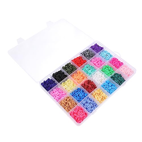 Uonlytech 1 Schachtel Bunte Polymer Clay Perlen Farben Boho Schmuck Diy Bastelset Armband Halskette Spacer Charms Zubehör von Uonlytech