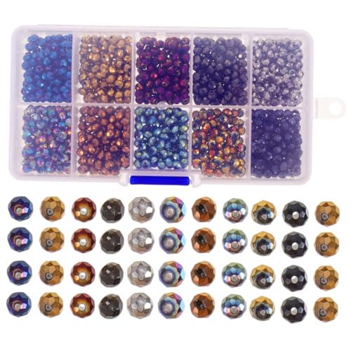 Uonlytech 1 Schachtel Glasperlen Diy Bastelset Lose Perlen für Schmuckherstellung Armbänder und Kleine Glatte Glasperlen für Diy Projekte und Uonlytech 1 Schachtel Glasperlen Diy Bastelset Lose Perlen für Schmuckherstellung Armbänder und Kleine Glatte Glasperlen für Diy Projekte und von Uonlytech