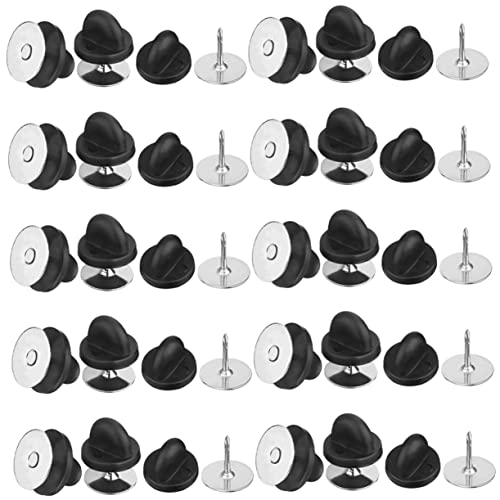Uonlytech 1 Schachtel Multi Use Rubber Pin Backs Ersatz Pin Befestigungen für Broschen und Schmuck Teiliges für Anstecknadeln Sicher und für Diy Projekte von Uonlytech