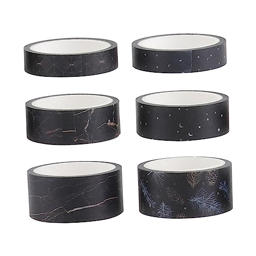 Uonlytech 1 Schachtel Washi Tape Dekoratives Klebeband für Journals Scrapbooking und Diy Projekte Einfache Papierband Designs für Kreative Handarbeiten und Persönliche Notizen von Uonlytech