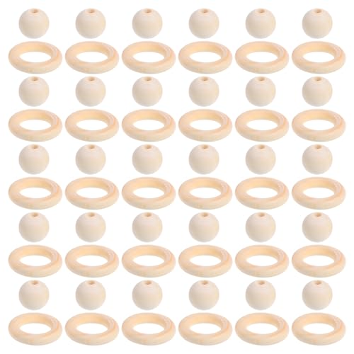 Uonlytech 1 Set Holzperlen zum Basteln: Unbehandelte Holzringe – kleine hölzerne Abstandsperlen für selbstgemachte Kranzschmuckherstellung, Häkelprojekte, Partydekoration Uonlytech 1 Set Holzperlen zum Basteln: Unbehandelte Holzringe – kleine hölzerne Abstandsperlen für selbstgemachte Kranzschmuckherstellung, Häkelprojekte, Partydekoration von Uonlytech