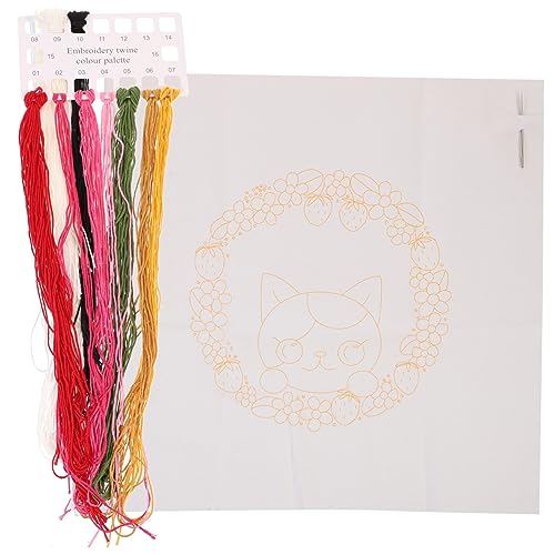 Uonlytech 1 Set Katzen Stickmaterial Taschen Kits Näh Stickset Für Anfänger Kreuzstichnadel Stickerei Crewel Stich Set Hello Hand Cat Produkt Stich Katzenstickerei Katzen Baumwolle Uonlytech 1 Set Katzen Stickmaterial Taschen Kits Näh Stickset Für Anfänger Kreuzstichnadel Stickerei Crewel Stich Set Hello Hand Cat Produkt Stich Katzenstickerei Katzen Baumwolle von Uonlytech