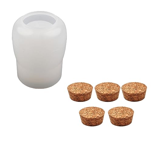 Uonlytech 1 Set Kristallharzform Vorratsglas Harzform Harzformen Silikonform Vorratsflaschen Herstellungsform Silikonformen Flaschenharzform Silikonglasform DIY Form Kieselgel von Uonlytech