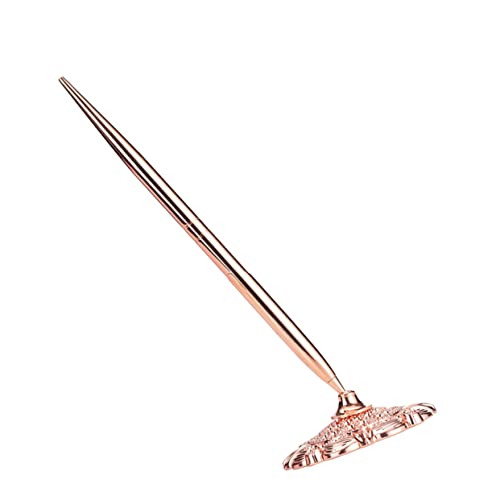 Uonlytech 1 Stück Kreativer Schreibtisch Kugelschreiber mit Stabilem Metallfuß Vielseitiger Stift für Büro Schule und Empfangsbereiche Roségold Uonlytech 1 Stück Kreativer Schreibtisch Kugelschreiber mit Stabilem Metallfuß Vielseitiger Stift für Büro Schule und Empfangsbereiche Roségold von Uonlytech