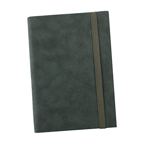 Uonlytech 1 Stück Leder Notizbuch Dunkelgrün Einfaches Schreibheft für Schule Büro und Reisen für Notizen Tagebuchführung und DIY Planung Perfektes für Familie und Freunde von Uonlytech