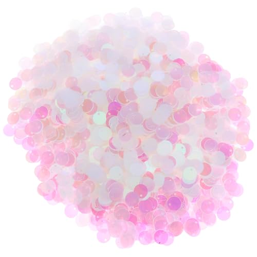 Uonlytech 1 runde pailletten schmuckherstellung stoffe Glänzende Pailletten Basteln mit Pailletten Glitzernde Pailletten Pailletten-Pailletten große Pailletten zum Basteln PVC Transparent von Uonlytech