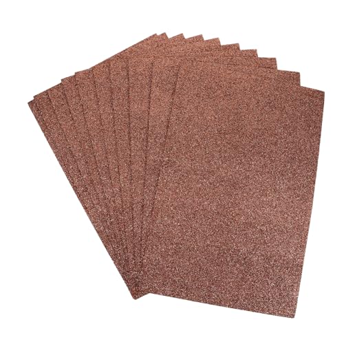 Uonlytech 10 Blatt Blatt Bastelmaterial für den Kindergarten Glitzerschaumpapier funkeln Handwerk Basteln Kaffee Uonlytech 10 Blatt Blatt Bastelmaterial für den Kindergarten Glitzerschaumpapier funkeln Handwerk Basteln Kaffee von Uonlytech