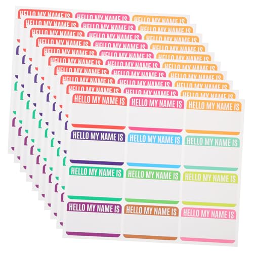 Uonlytech 10 Blatt Bunte Wasserdichte Namensetiketten Aufkleber Beschriftbare Blanko Sticker zum Sortieren und Klassifizieren im Büro und Haushalt Stark Haftend Rückstandsfrei Entfernbar Uonlytech 10 Blatt Bunte Wasserdichte Namensetiketten Aufkleber Beschriftbare Blanko Sticker zum Sortieren und Klassifizieren im Büro und Haushalt Stark Haftend Rückstandsfrei Entfernbar von Uonlytech
