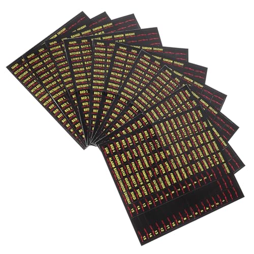 Uonlytech 10 Blatt Leistungsschalter -tags Etiketten Für Leistungsschalter Schutz Etikettenaufkleber Für Leistungsschalterfelder Breaker Schaltung Panel Name Schalttafelschild Papier von Uonlytech