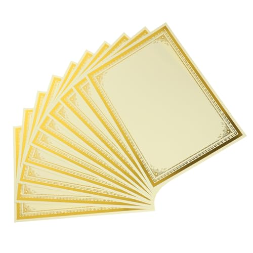 Uonlytech 10 Blatt Zertifikatshülle mit Heißprägung Diplom Verleihungsurkunde Glänzend vergeben deko Geschenkgutscheine leer leeres Zertifikatspapier Schulpreis Papier Khaki Uonlytech 10 Blatt Zertifikatshülle mit Heißprägung Diplom Verleihungsurkunde Glänzend vergeben deko Geschenkgutscheine leer leeres Zertifikatspapier Schulpreis Papier Khaki von Uonlytech